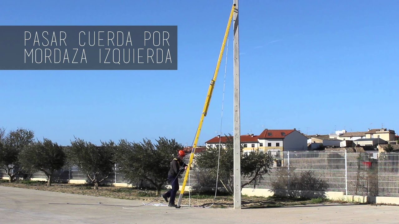 Watch Escalera de seguridad para postes Now Escalera de seguridad para postes