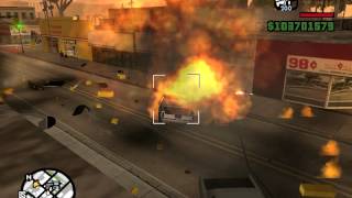 preview picture of video 'GTA SA : Unlimited RPG bullets ,no reloading and no police chasing'
