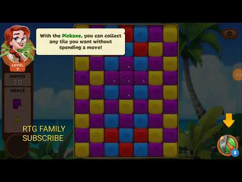 Lost island match 3 blast adventure level 7 MYSTERY ISLAND HD 1080P