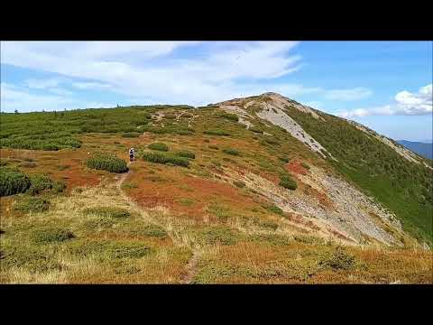 Kis-Beszterce csúcsról menet a Kis- Beszterce Sarka(1950m)felé. Kelemen-havasok Vârful Bistriciorul.
