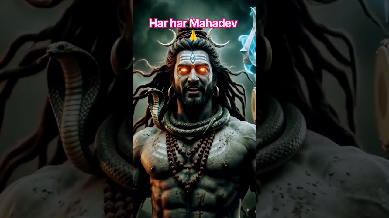 🔱 महादेव का रौद्र रूप देखकर हर हर महादेव बोल उठेंगे 🙏🔥 #shorts #youtubeshorts