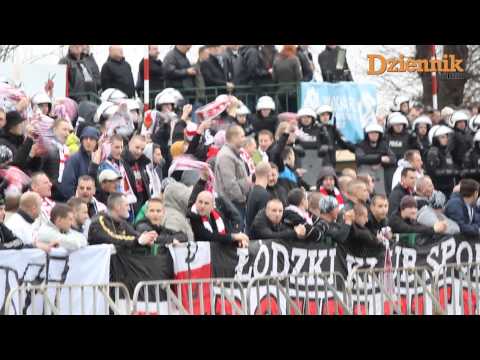 Kibice meczu na meczu Włókniarz Moszczenica - ŁKS Łódź