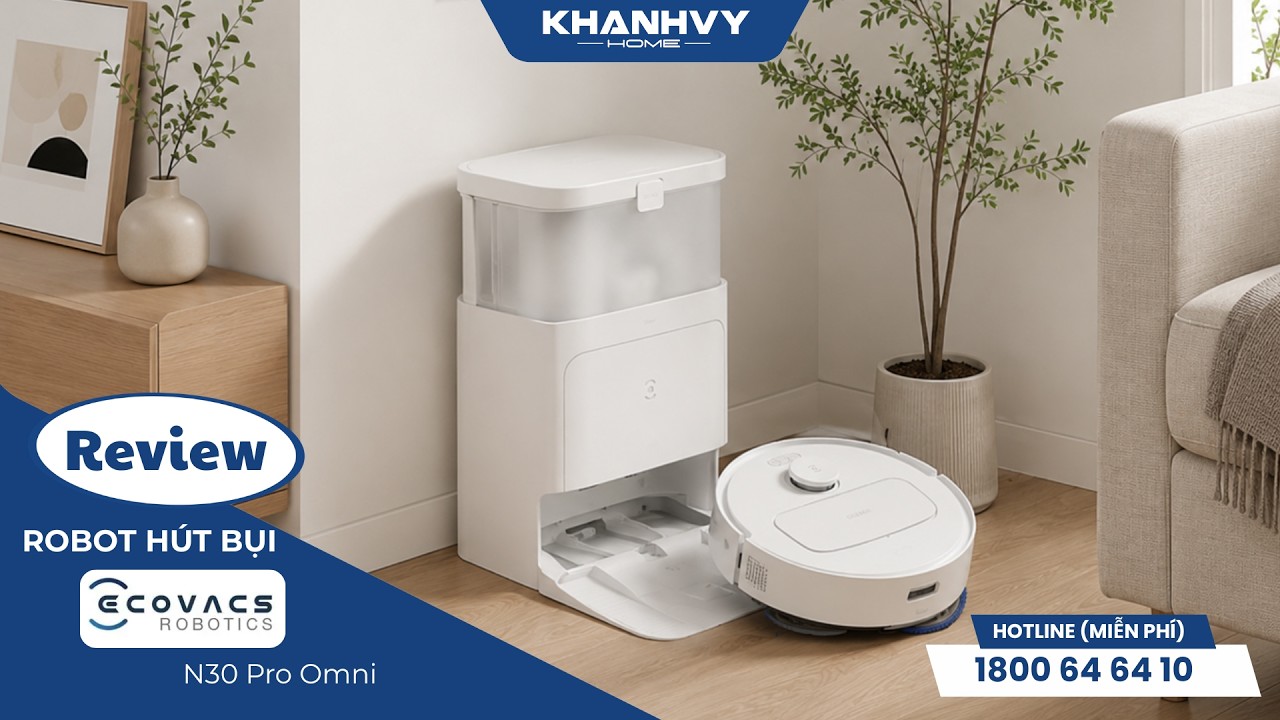 Robot hút bụi Ecovacs N30 Pro Omni