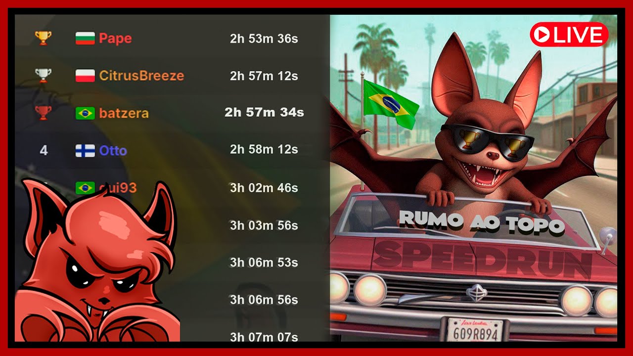 🔴 RUMO AO TOPO | Speedrun de GTA San Andreas