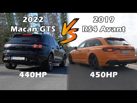 2022 Porsche Macan GTS vs. 2019 Audi RS4 Avant | 100-200 km/h & 0-100km/h