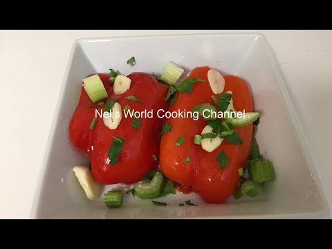 Marinated Red Bell Peppers - Easy and yummy recipe - Armenian cuisine