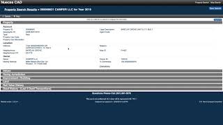 Nueces County Homestead & Other Exemptions Lookup Tutorial
