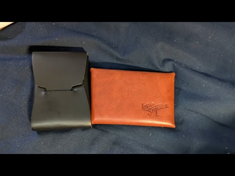 Loyal Strickling Johnny Slim & Envelope origami leather card wallets EDC ASMR Review
