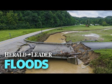 Perry County Bridge Partially Collapses Following Floods In Southeastern Kentucky