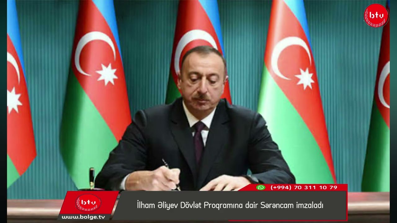 İlham Əliyev Dövlət Proqramına dair Sərəncam imzaladı