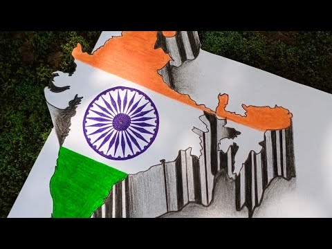 75th Indian Independence Day 🇮🇳| 3D Art ✨| Swarada S. Panshikar❤ | #shorts #youtubeshorts