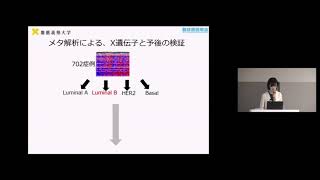  - 「X遺伝子群の発現プロファイルを用いたがん予後予測法」　慶應義塾大学　医学部　外科学（一般・消化器）　助教　中小路 絢子