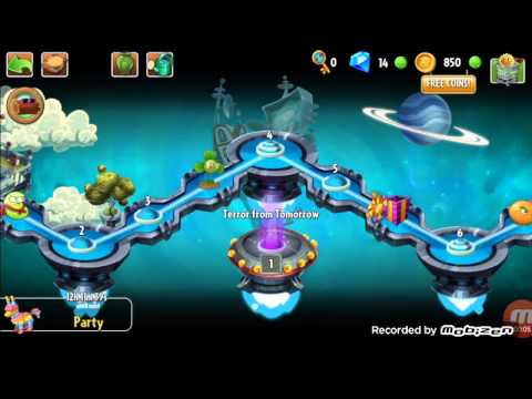 Plants vs Zombies 2 - Far Future Terror From Tomorrow part 1