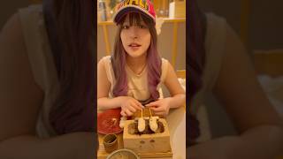 お団子のセルフ焼きに感動！美味しそうに食べる裏アカ女子?