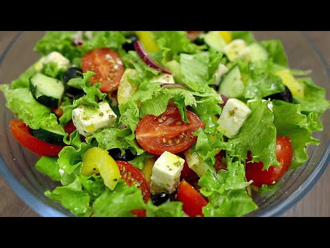 Der leckerste griechische Salat! Sehr einfach, schnell und nützlich!