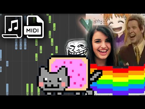 Le Internet Medley - The GAG Quartet (Synthesia Piano Tutorial)