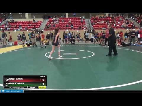 112 Lbs Cons. Round 2 - Madison Haney, MO Vs Mariah Robbins, OK 90a9