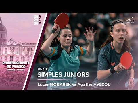 Agathe AVEZOU vs Lucie MOBAREK | FINALE | FRANCE JUNIORS 2023