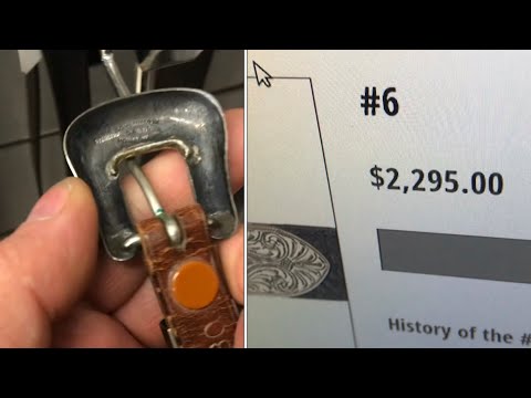 where “silver” is HIDING in the thrift stores?? (treasure hunting) $2000 bohlin sterling belts