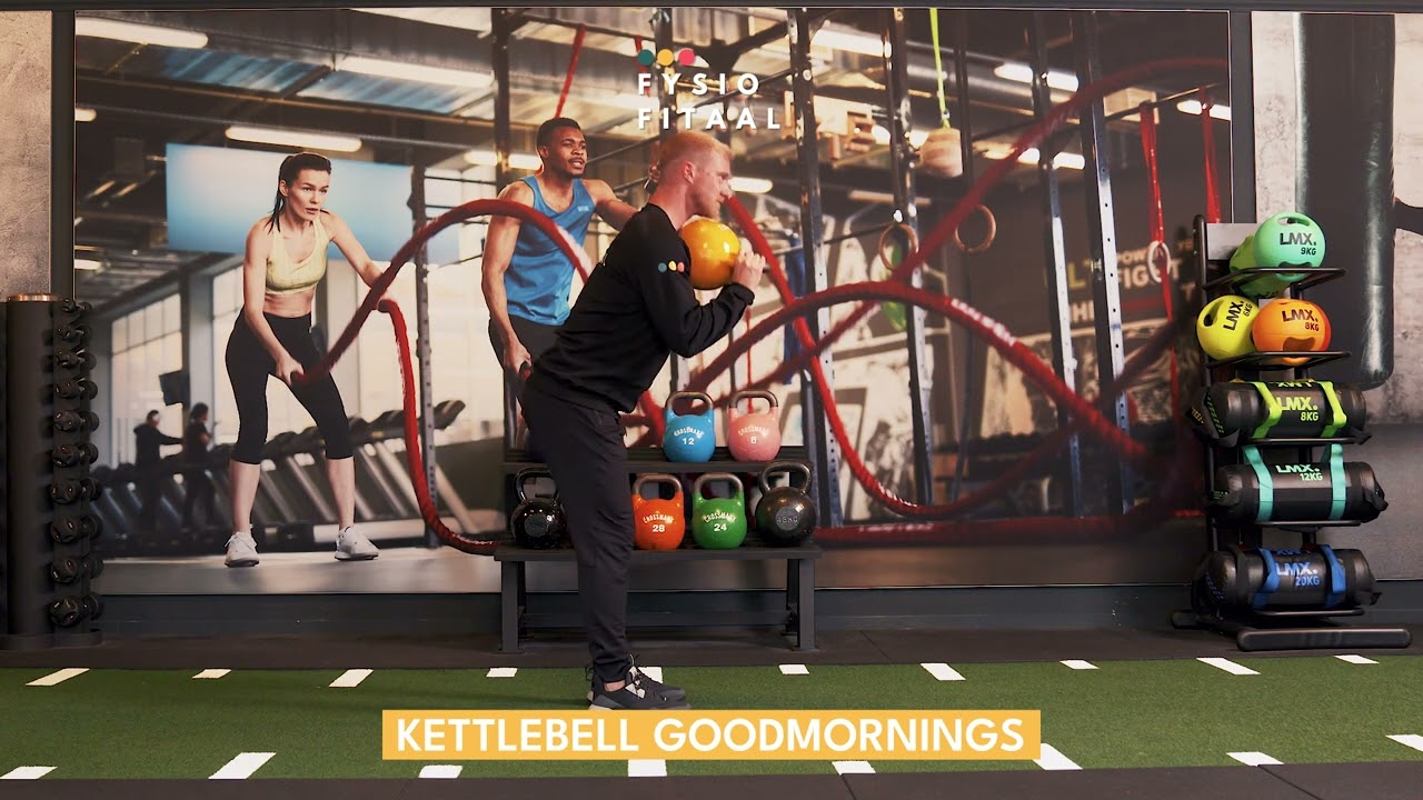 Video thumbnail: Kettlebell goodmornings — instructievideo