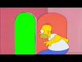 Homer Simpson Open Door Green Screen