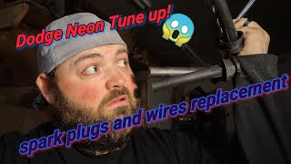 Dodge Neon Tune up! spark plugs and spark plugs wires replacement how-to, also gap Clearance