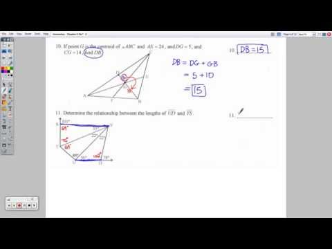 Geometry - Chapter 5 Review Packet (Triangles and Inequalities)
