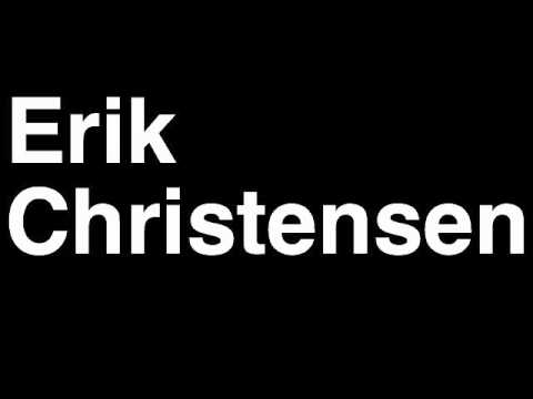 How to Pronounce Erik Christensen Minnesota Wild NHL Hockey Player Runforthecube