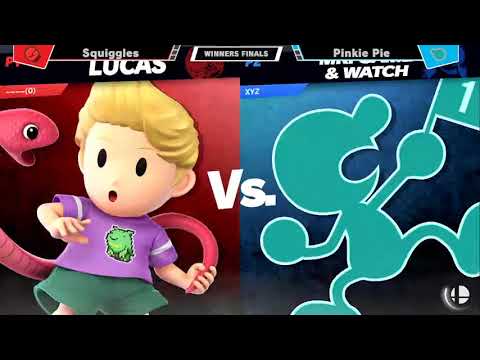 Squiggles (Lucas) vs Pinkie Pie (Mr GnW) Winners FInals Daytona Labs 7 Super Smash Bros Tournament