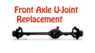 Jeep Front Axle U-Joint Replacement DIY (Detailed)