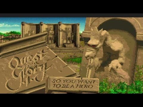 Quest for Glory (remake) gameplay (PC Game, 1992)