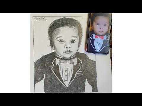 Pencil shedding portrait Tutorial Rapid short video clip, Artistic Soul | Ft. Kadambari Chaudhari