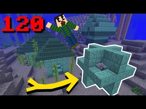 Minecraft 1.17: How to Build an Underwater House and Full Conduit [120] - Let's Play