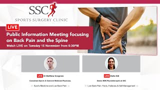 Low Back Pain: Facts, Fallacies & Self-Management - by Katie Gill, Senior MSK Physiotherapist at SSC