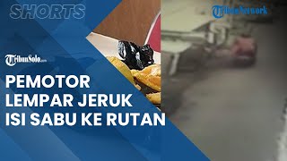 Video Aksi Pemotor Lempar Jeruk ke Rutan Solo Terekam CCTV, Ternyata Berisi Sabu, Ada HP Juga