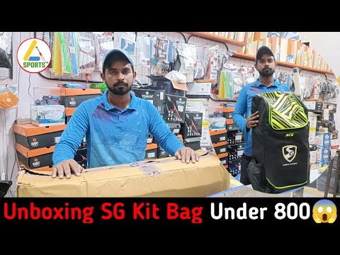 Black sg ace cricket kit bag, for sports