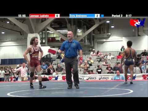 Lawson Ludwin vs. Trey Andrews at 2013 Junior Nationals - FILA - GR