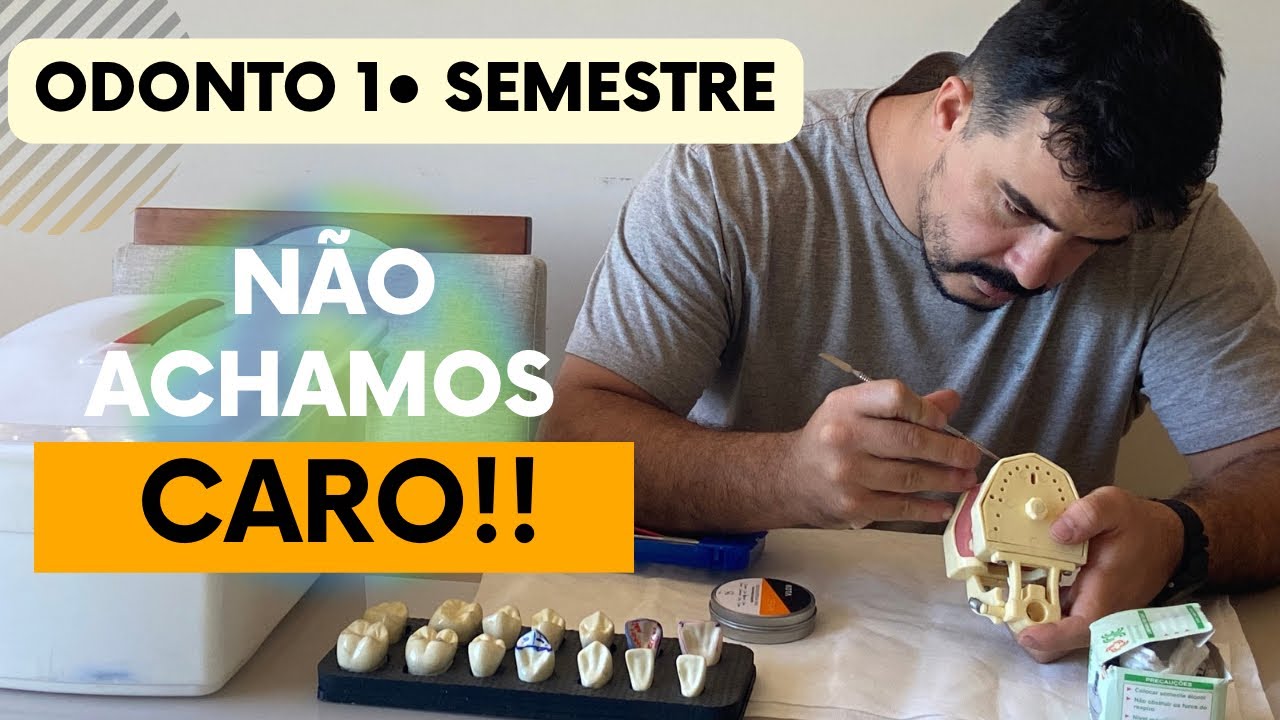 QUANTO CUSTOU OS MATERIAIS DE ODONTO DO 1• SEMESTRE EM 2024?