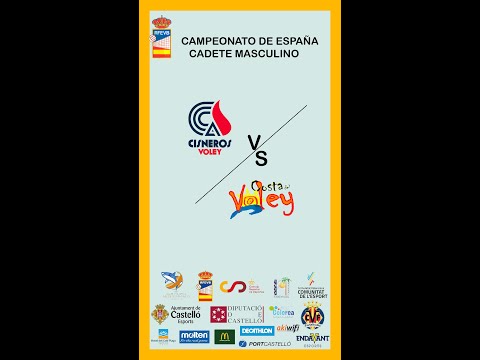 Cisneros Alter - Costa del Vóley | SEMIFINAL CAMPEONATO DE ESPAÑA CADETE MASCULINO VOLEIBOL