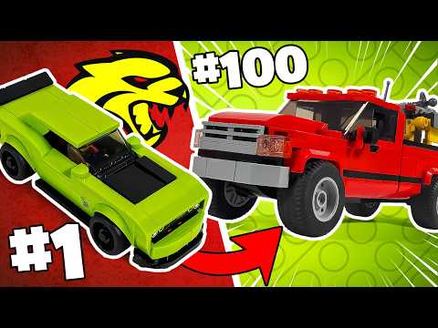 100 MORE CUSTOM LEGO CARS in 10 MINUTES!!!