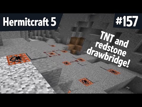 TNT and redstone drawbridge — Hermitcraft 5 ep 157