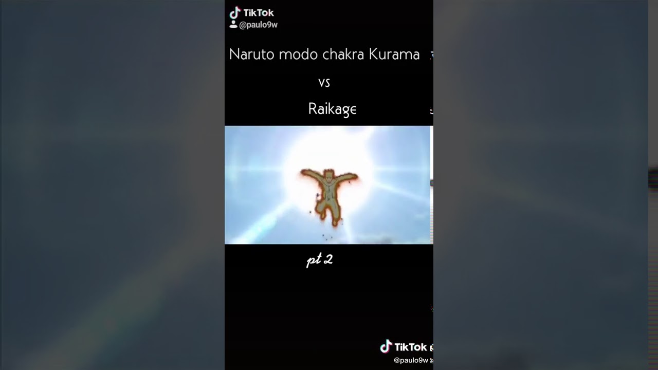 Naruto modo chakra kurama vs Raikage