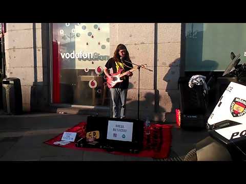 Borja Catanesi en la plaza de la Puerta del Sol (Madrid)