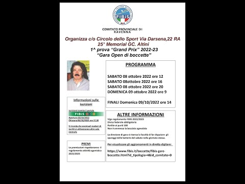 1ª prova GRAND PRIX memorial Altini