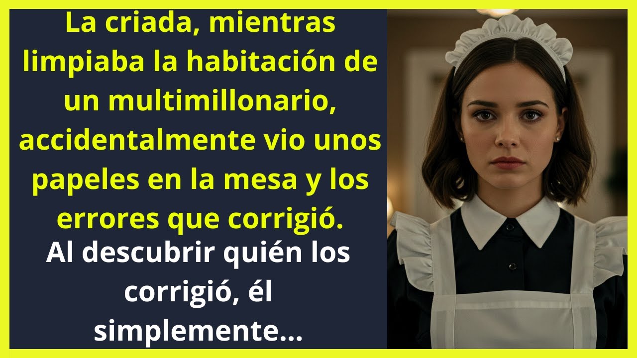 La criada vio unos papeles en la habitación de un multimillonario y los errores que ella...