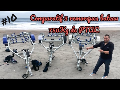 Porte bateau immergeable SUN WAY - D1857 - PTAC : 750Kg - Kit rouleaux - 1 essieu - Reference SW220_PKAYAK_2P_5
