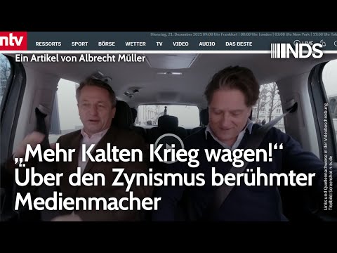 „Mehr Kalten Krieg wagen!“ Über den Zynismus berühmter Medienmacher | Albrecht Müller | NDS-Podcast