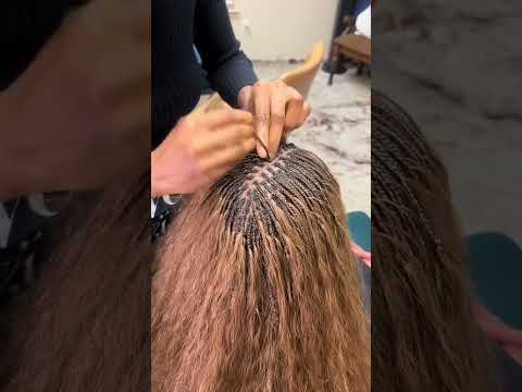 Micro braids with human hair  #microbraids #humanhairbraids