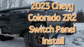 2023  chevy coloardo zr2 switch panel #zr2 #chevycolorado #offroad #chevy