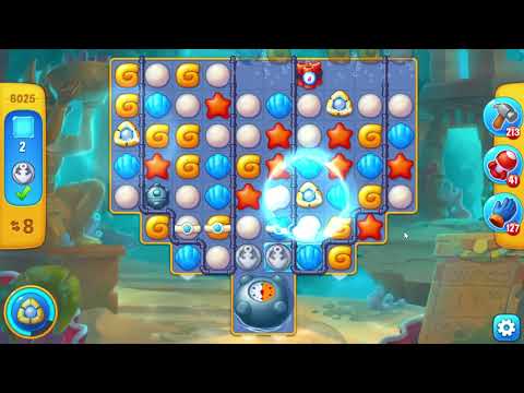 Fishdom 6025 Level - 18 moves - NO BooSTERS